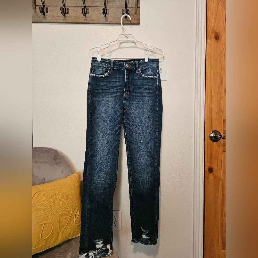 Kancan Women's Flared Mid Rise Jean